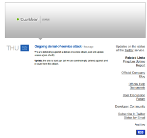 Twitter Denial of Service Attack